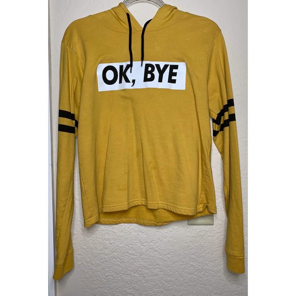 Ok Bye Croptop Hoodie